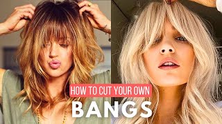 How To Cut Your Own Bangs [upl. by Ruzich]