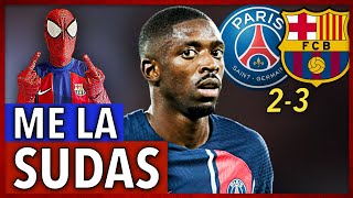 💥¡POLEMICA CELEBRACIÓN de DEMBELE tras MARCAR en el PSG 23 BARÇA ¿QUIEN ERES DEMBELE [upl. by Elleinnad846]