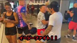 堀口選手UFC王者になったパントージャを「イージーファイト」と祝福する [upl. by Cirilla924]