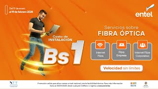 Aprovecha la Instalación de Fibra Óptica por Bs1 🤩 [upl. by Levi3]