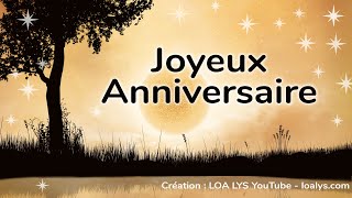 Joyeux Anniversaire  jolie carte pour une personne géniale [upl. by Tips574]