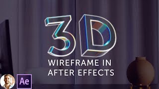 3D WireFrame in After Effects  FAST [upl. by Shanda177]