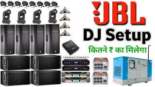 Original JBL Dj setup full price detail  4 Bass 4 Top Crown amplifier with 25 kvA Generator [upl. by Lulu]