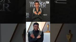 Letitia Wright amp Chadwick Boseman WakandaForever BlackPantherWakandaForever Shorts BlackPanther [upl. by Ihab183]