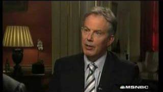 MSNBC Brian Williams Reports The Tony Blair Interview Pt5 [upl. by Mcclelland]