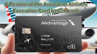 Review of the American Airlines Executive World Elite Mastercard The BEST Card for Airline Status [upl. by Airotna]