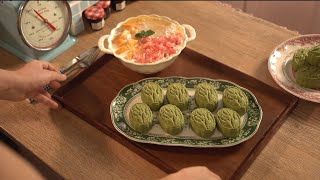 Autumn 🍁｜Matcha Coconut Milk Mooncake·Yangzhi Ganlu Southern Food Southern Coconut Powder [upl. by Leasim]