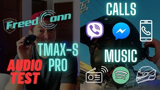 Freedconn TmaxS Pro Audio test  TmaxS Pro review  Calls amp Music test [upl. by Ainslee]