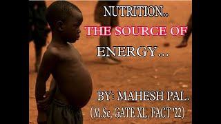 Nutrition I The Source Of Energy [upl. by Olag]