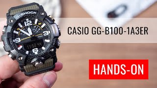 HANDSON Casio GShock Mudmaster GGB1001A3ER Carbon Core Guard [upl. by Islehc]