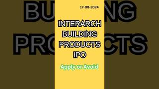 Interarch Building Products IPO Review shorts ipo [upl. by Atinas578]