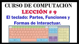 El teclado Partes Funciones y Formas de Interactuar con el Computador Computación Básica Video 9 [upl. by Annaek]