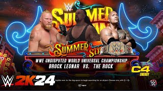 Rock Vs BrockWWE wwe2k24 wwe2k23 brocklesnar therock wwegameplay ps5gameplay wweraw [upl. by Adriano]