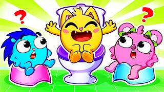 Go to the Potty Baby 🚽🐱🐨🐰🦁Kids Songs And Nursery Rhymes by Baby Zoo Story [upl. by Soren692]