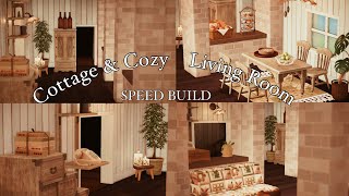 Cottage amp Cozy Living Room  Speed Build  Animal Crossing New Horizons [upl. by Ahsier]