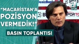 Macaristan 10 Türkiye Vincenzo Montella Maç Sonu Basın Toplantısı  A Spor  Milli Maç Özel [upl. by Rolandson198]