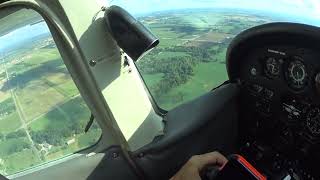 Flying 20240810 Solo Circuits with SoftShort Field P180 at Brampton Flight Centreheadset cam [upl. by Mauer]