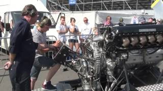 Rolls Royce V12 27litre Merlin engine PV12 FULL THROTTLE [upl. by Gretel]