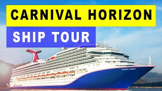 Carnival Horizon Ship Tour 🚢 🎥 [upl. by Aihsoem]