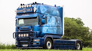 TRANSRAPID FR SCANIA 164 580 V8 LONGLINE GAME OF THRONES  LOUD EXHAUST SOUNDS  ONBOARD [upl. by Gino]