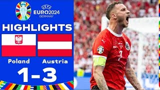 Polonia vs Austria 13 Resumen  Eurocopa 2024 [upl. by Anerhs]