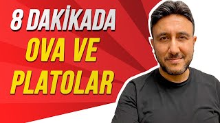 8 DAKİKADA TÜRKİYEDE OVA VE PLATOLAR 💯 Mehmet Eğit kpss2022 kpsscografya [upl. by Dorehs]