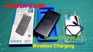 Power Bank Wireless Charging Quick Charge 30 [upl. by Wynnie]