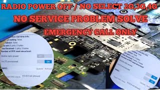 XIAOMI SERIES RADIO POWER OFF  NO SERVICE PROBLEM Y1 Y2mi y1 no service problem solution [upl. by Helse]