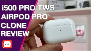 REVIEW i500 Pro TWS  Apple Airpod Clones Are They Any good [upl. by Augustina940]