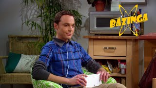 Sheldon finds his seat at Pennys apartment  The Big Bang Theory [upl. by Taffy]