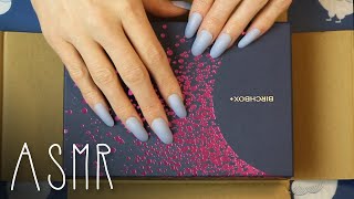 ASMR Birchbox unboxing 🎧 soft spoken tapping amp scratching [upl. by Nylcaj]