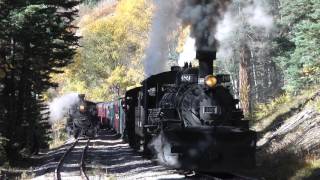 Cumbres amp Toltec Steam Powered Fall Freight Train [upl. by Anavi]