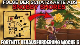 Fortnite Folge der Schatzkarte aus Snobby Shores ⭐ Herausforderung  Season 5 Woche 5 Schatz  Detu [upl. by Mharba]