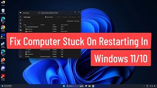 Fix Computer Stuck On Restarting In Windows 1110 [upl. by Dyoll472]