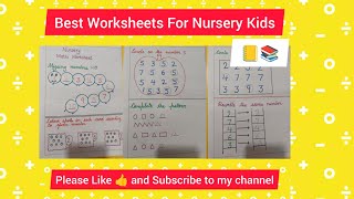 Best Maths Worksheets for Nursery Kids for Daily practice [upl. by Tnarb]