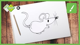 TEKENEN MET TIM EEN MINI MUISJE 🐭  Beestenbrigade  NPO Zappelin [upl. by Anniala]