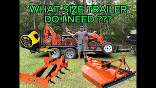 What size trailer will my Kubota B2601 tractor fit on [upl. by Nameloc73]