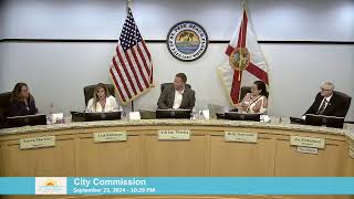 City Commission Meeting  September 23 2024 [upl. by Fulmer]