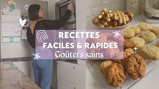 3 RECETTES  Goûters amp collations saines faciles amp rapides [upl. by Ronni74]