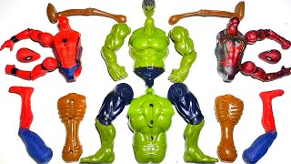 AVENGERS TOYS ASSEMBLE MARVELS 2 SPIDERMAN HULK SIRENHEAD  SUPERHEROES ACTION FIGURES TOYS [upl. by Misti]