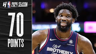 Joel Embiid NEW CAREERHIGH 70 PTS amp 18 REB vs Spurs 🔥 FULL Highlights [upl. by Leland]