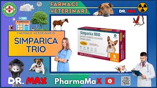 🐶 SIMPARICA TRIO Farmaco Veterinario a cosa serve   Foglietto Illustrativo 👔 Dr MAX [upl. by Alexandrina]