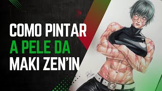 Como pintar pele de anime  Maki Zen’in Jujutsu Kaisen [upl. by Dillon]