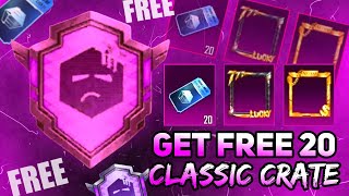 GET FREE 20 CLASSIC CRATE IN BGMIPUBG 🔥 EASY WAY TO COMPLETE JINXED ACHIEVEMENT [upl. by Einatirb]