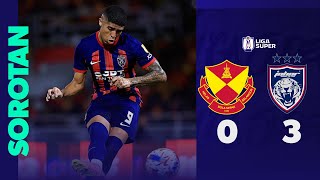 Selangor FC 03 Johor Darul Tazim  Sorotan Perlawanan Liga Super 202425 [upl. by Cottle]