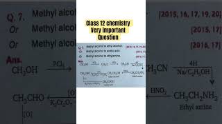 Methyl alcohol to ethyl alcoholOr Methyl alcohol to acetic acidOrMethyl alcohol to ethylamine [upl. by Alonzo]