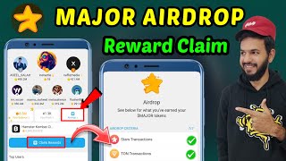 Major Airdrop 🤯  Major Airdrop claim kaise kare  Major claim reward  Major Airdrop withdrawal 💵 [upl. by Calvo]