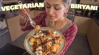 VEG BIRYANI How to make Vegetable biryani  Vegetarian Biryani  Food with Chetna [upl. by Novets]