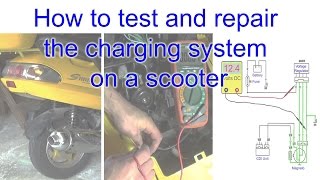 How to test and repair the charging system on a scooter [upl. by Lore]