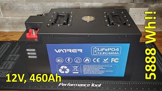 MASSIVE 12V 460Ah LiFePO4 Battery from Vatrer Nearly 6000Wh Full Review [upl. by Codel]